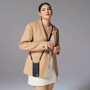 Bandolier MagSafe Mila Crossbody Wallet Purse in Black/Silver iPhone 12 / 12pro